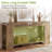 70.87" Wide Console Table with Open Shelving
