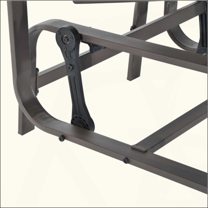Fauteuil oscillant d'extérieur, balançoires pour patio extérieur avec mécanisme à bascule lisse et construction légère pour la cour arrière