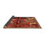 Tapis rouge/vert traditionnel Wiltsie-802820265