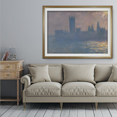 « maisons of parlement » par claude monet print