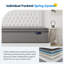 Gavivi 27cm Medium Gel Memory Foam Pocket Sprung Mattress-1048751940
