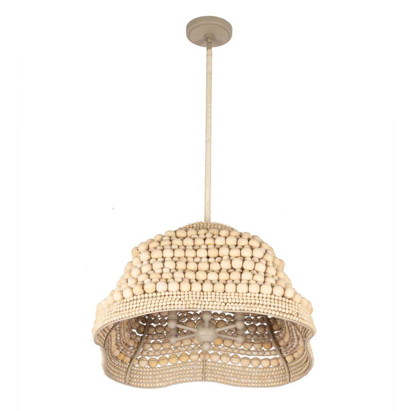 Coaxial 6 LT Jute Pendant Kalco