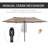 Brenndan 455cm X 265cm Rectangular Market Parasol-329458669
