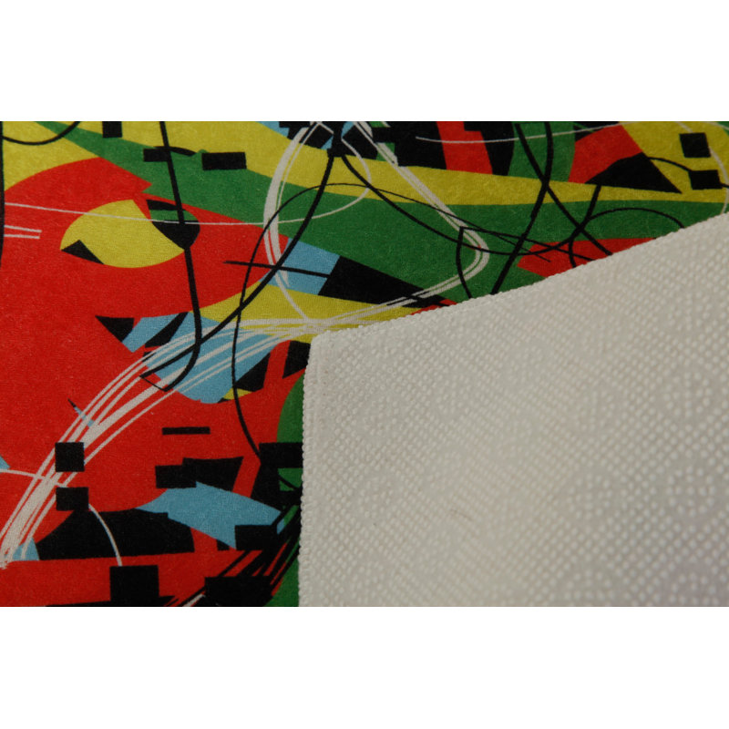 Tapis d'entrée de qualité supérieure, 3,3 x 6,6 pieds, 100% polyester, hauteur de velours de 0,3 po | Antibactérien, antidérapant, dessous lavable à la machine | Élégante impression numérique 3D, parfaite pour les vestibules et les salons