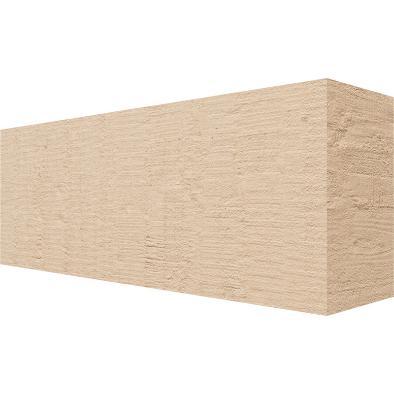 Block Block Woodgrain TimberThane Raider Tail, apprêté brun clair, H 6 po x l 16 po x P 4 po