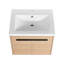 Ensemble de meuble-lavabo 24 po avec lavabo à poser en résine, 2 portes