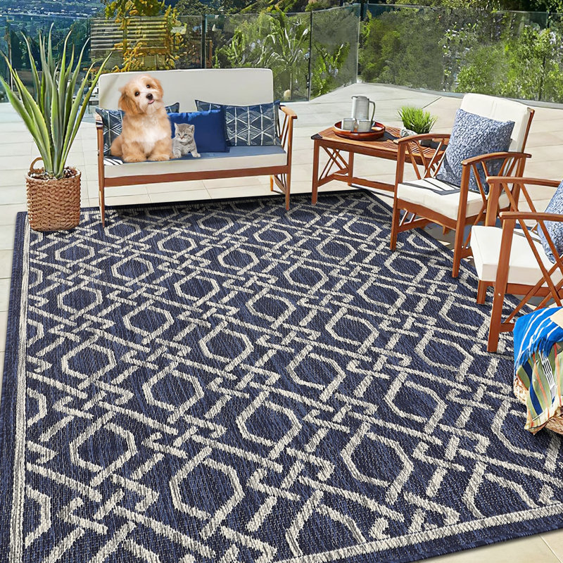 Tapis avec envers antidérapant Faydean, Rectangle 5 pi 3 po x 7 pi 3 po