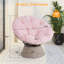 Fauteuil d'appoint ergonomique pivotant à 360 ° avec coussin extra épais et moelleux, fauteuil de salon confortable-654279836