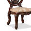 Ensemble de 2 chaises d'appoint en tissu brun cerise / brun clair Kenzo