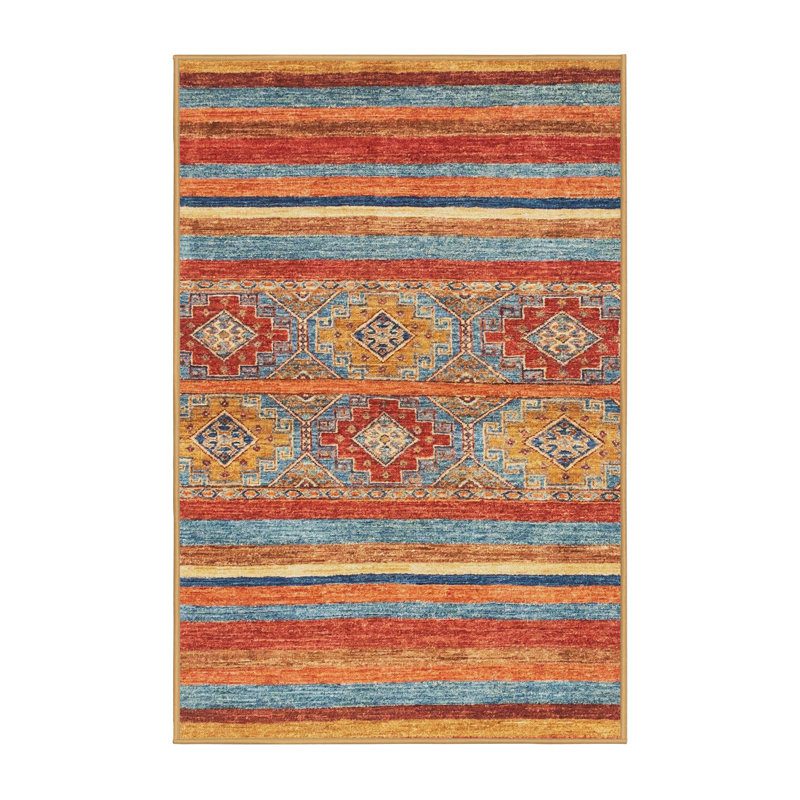 Abstract Indoor Rug, Square 6'
