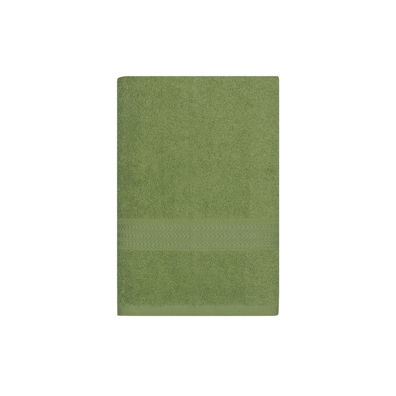 Luxury Bath Towel, 100% Cotton, 27.6 x 55.1 inches | 500 GSM for Ultimate Absorbency, Soft Green Color | Machine Washable at 104°F | Perfect for Spa, Home, and Gym Use, Plush and Durable Design