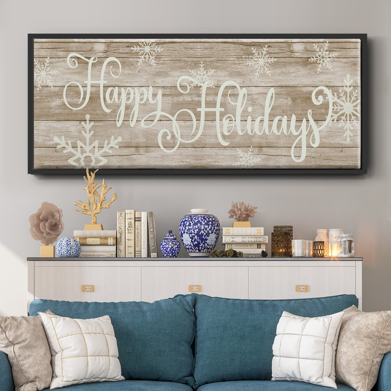 Joyeuses fêtes - Toile encadrée