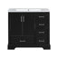 Ensemble de meuble-lavabo traditionnel en résine avec lavabo en résine-114704069