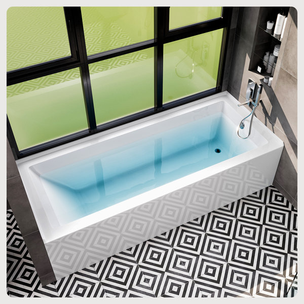 EVIVA Clair 60-Inch Acrylic Bathtub Non-Slip Deep Indonesia