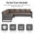 Ingvald Wicker 11 - Person Patio Conversation Set with Cushions-452131575