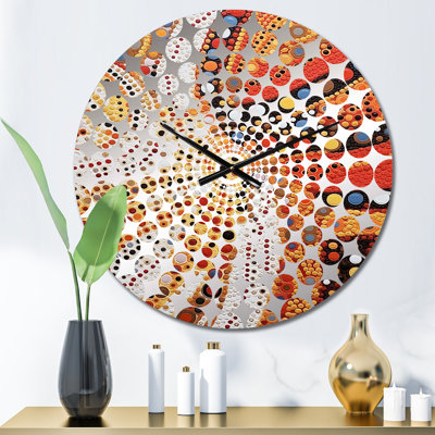 Shyna - Horloge murale abstraite transitionnelle