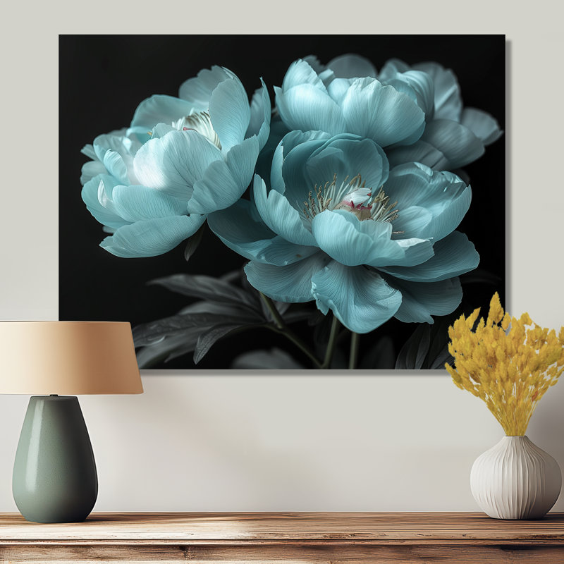 Impression d'art mural Runkle - pivoines, H 12 po x l 20 po, Sans cadre