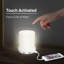 Lampe USB avec 4 ports de charge rapide et table de chevet à commande tactile
