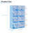 Expandable 8-Tier Shoe Rack Organizer – Detachable Shoe Storage Cabinet with Durable PVC Shelves & Hooks, Space-Saving, Holds 32 Pairs, for Entryway, Hallway, Closet, Bedroom, Blue-36034973