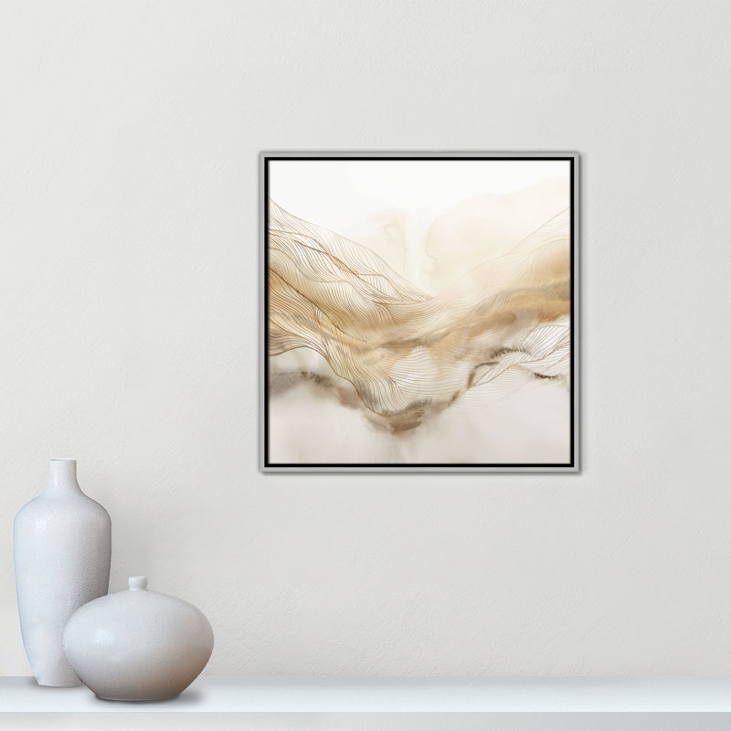 «Line Haze II» par Isabelle Z, Argent, H 25,5 po x l 25,5 po