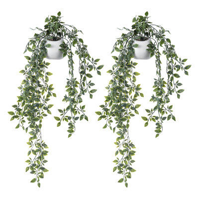 2 pièces de plantes d'intérieur artificielles de lierre artificielles