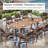 Oval Extendable Outdoor Dining Set-573345262