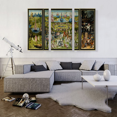" The Garden Of Earthly Delights 1515 " by Hieronymus Bosch 3 - Pieces Painting Print