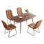 5-Piece Dining Table and Chairs ,Dining Room Set with 4 Modern Chairs-64484357-64484359