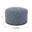 Pouf rond de 22 po de largeur-881474373