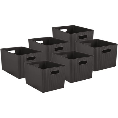 Ribbed Plastic Basket