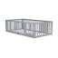 Lit simple pour enfant Montessori avec clôture et porte, lit en bois d'hévéa avec garde-corps pour enfants, gris-29580758-29580752