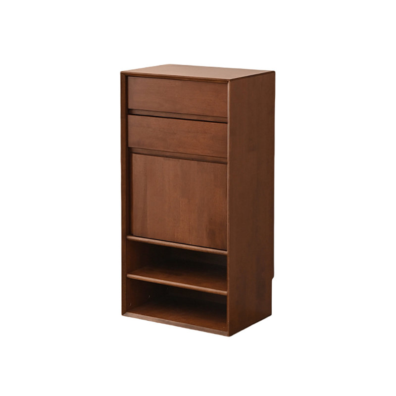 Modern Brown Solid Wood Shoe Storage