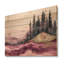 Ruby Crystal Lake Into The Pine Forest II - impression sur bois de lac - sur bois de pin naturel-410270780