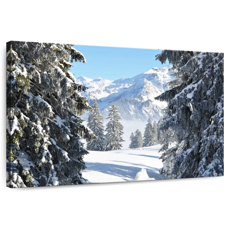 Alvord Braunwald, montagne enneigée, H 30 po x l 45 po