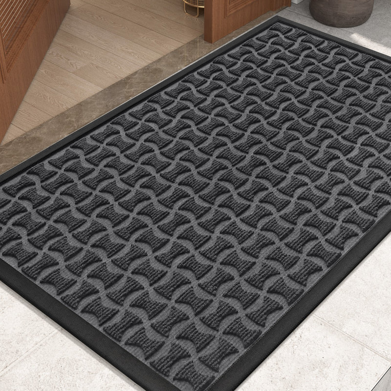 Non-Slip Outdoor Doormat, Gray, 48" W x 72" L