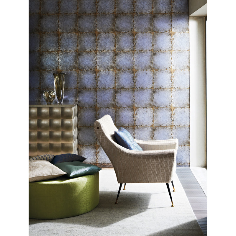 Lustre Tile Wallpaper, Sapphire