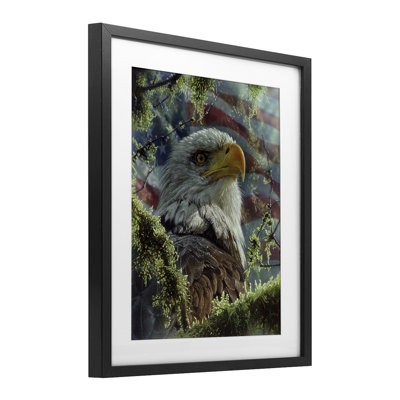 High & Mighty America, reproduction encadrée sous verre, conception de Collin Bogle