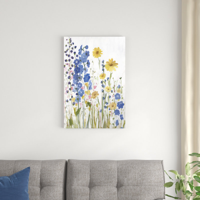 Pervenche, fleurs sauvages I, H 30 po x l 20 po x P 1 po