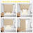 Blackout Thermal Insulated Short Curtain Tie Up Shade for Small Window, Window Valance Balloon Roman Blind (Rod Pocket 1 Panel)-112340739-112340738