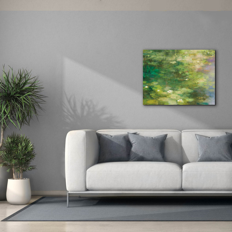 «Lakeside Reverie» par Julia Purinton, art mural sur toile, H 26 po x l 34 po x P 1,5 po