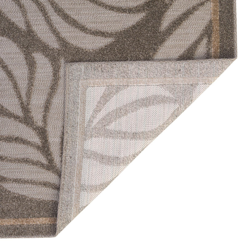 Tapis intérieur / extérieur floral Barton, Rectangle 5 pi 1 po x 8 pi