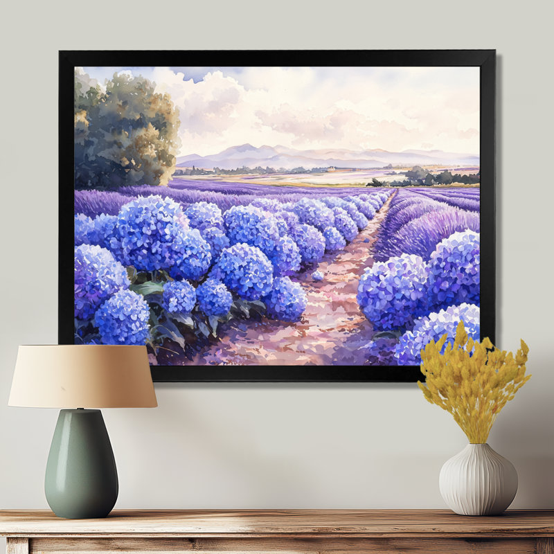 Irelia - Floral Wall Art, Impression d'un seul cadre photo, Black, H 30 po x l 40 po