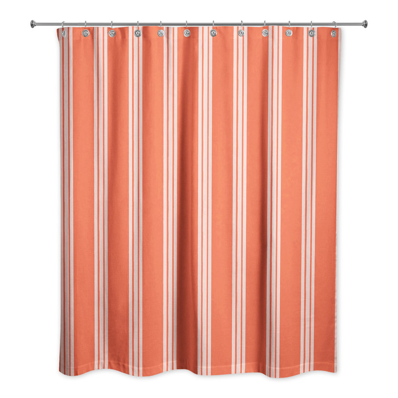 Mathes Striped Shower Curtain