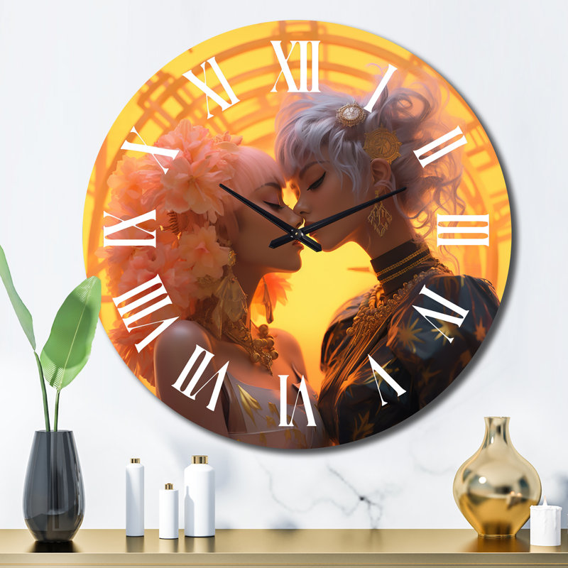 Horloge murale Funky Love Celebration I, Grand