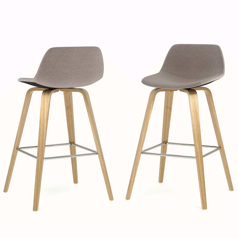 Bentwood Counter/ Bar Height Stool, Gray