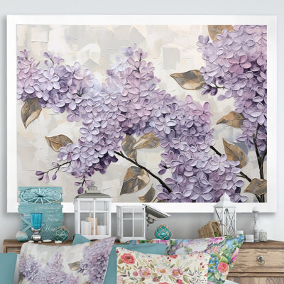 «Beautiful Lilac Dreamscape I», art mural lilas