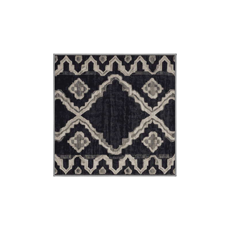 Tapis mauve soyeux et moelleux, Rectangle de 5 pi x 8 pi