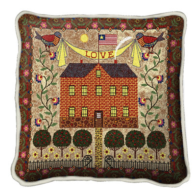 Home Sweet Home Cotton Throw Pillow