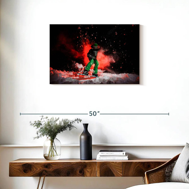 Sireci Cool Snowboarder, 20" H x 30" W