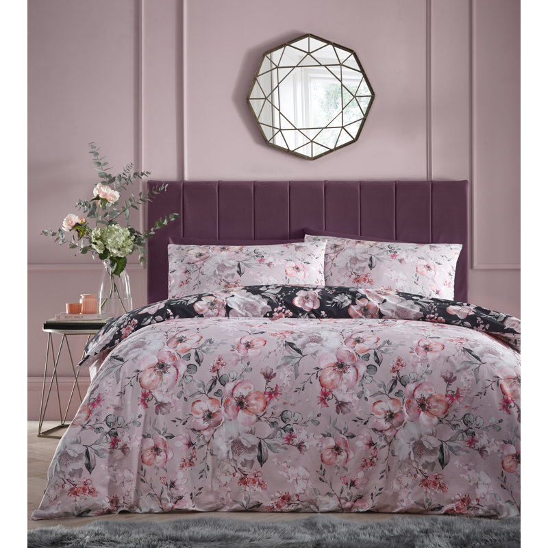 Redeker Floral Duvet Cover Set with Pillowcases, Single